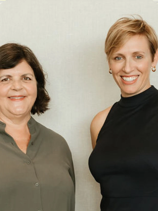 Laurel Donnellan and Sarah Feely, founder and president of Compassionate Leaders Circle